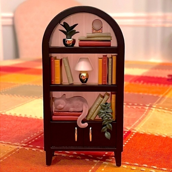 Brand New Bath & Body Works Nightlight Wallflower Plug Cat Bookcase Library - Picture 2 of 12